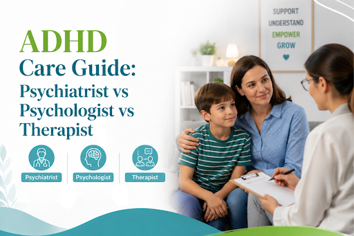 ADHD Care Guide: Psychiatrist vs Psychologist vs Therapist