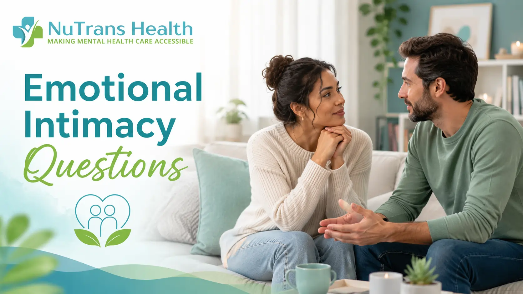 Couple having an emotional intimacy conversation