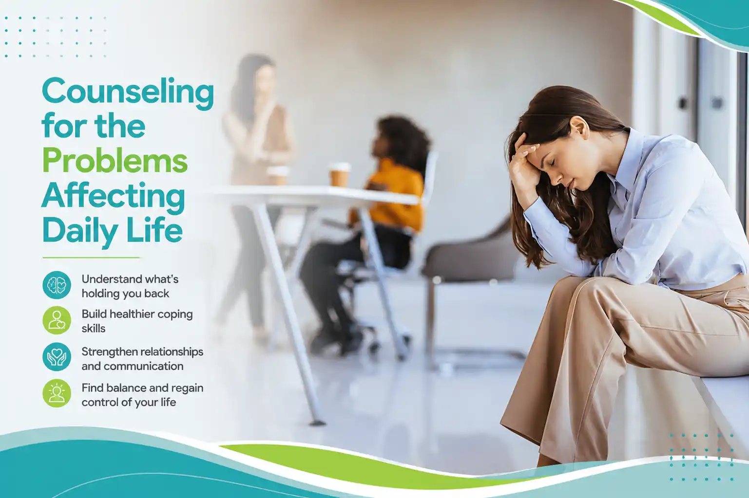 Concerns addressed through mental health counseling