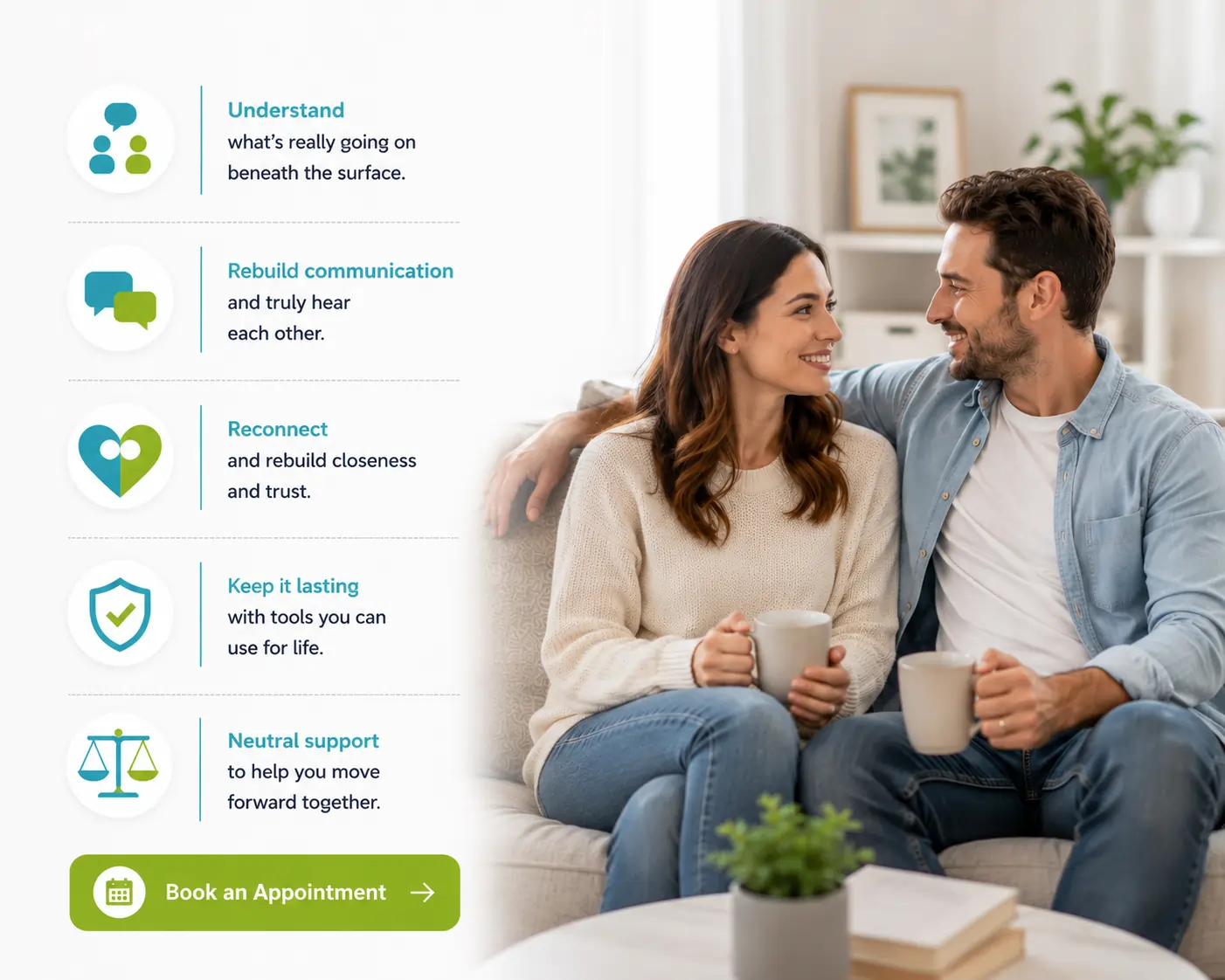How couples therapy helps partners reconnect