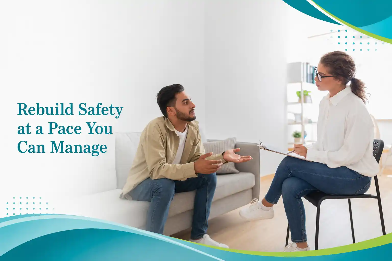 Rebuilding safety and daily stability through trauma-informed counseling