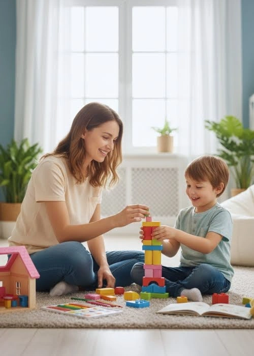 Children’s therapy session for emotional support